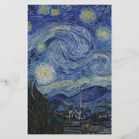 Vincent Van Gogh - Sterrennacht. Kunstschilder Briefpapier (Voorkant)
