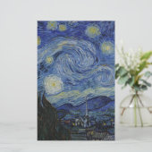 Vincent Van Gogh - Sterrennacht. Kunstschilder Briefpapier (Staand voorkant)