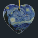 Vincent Van Gogh - Sterrennacht. Kunstschilder Keramisch Ornament<br><div class="desc">Vincent Van Gogh - schilderij van de Sterrennacht.
Klassiek kunstwerk van één van de meest beroemde werelden schilders.
Mooie kleuren en zwellen!</div>