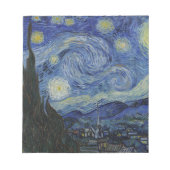 Vincent Van Gogh - Sterrennacht. Kunstschilder Notitieblok (Voorkant)