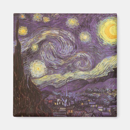 Vincent van Gogh - Sterrennacht Magneet (Voorkant)