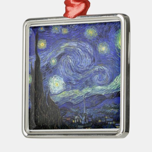 Vincent van Gogh, Sterrennacht Metalen Ornament (Links)