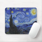 Vincent Van Gogh "Sterrennacht" Mousepad Muismat (Met muis)