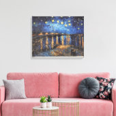 Vincent van Gogh Sterrennacht olieverfschilderij Canvas Afdruk (Insitu (Woonkamer))