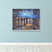 Vincent van Gogh Sterrennacht olieverfschilderij Canvas Afdruk (Insitu (Houten vloer))