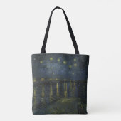 Vincent van Gogh - Sterrennacht op de Rijn Tote Bag (Achterkant)