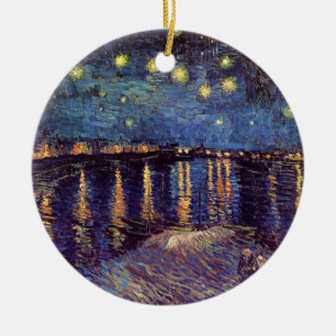 Vincent Van Gogh - Sterrennacht op Rhone Keramisch Ornament