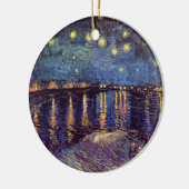 Vincent Van Gogh - Sterrennacht op Rhone Keramisch Ornament (Links)