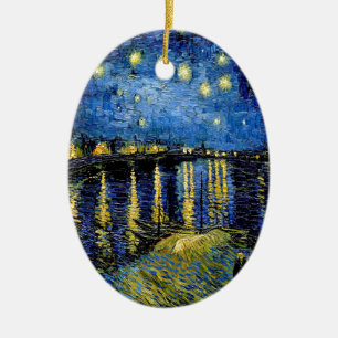 Vincent van Gogh Sterrennacht over de Rhône 1888 Keramisch Ornament