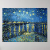 Vincent van Gogh Sterrennacht over de Rhône 1888 Poster (Voorkant)