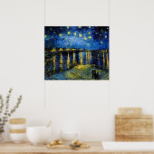 Vincent van Gogh Sterrennacht over de Rhône 1888 Poster (Keuken)