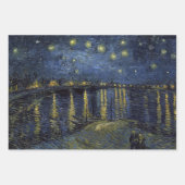 Vincent van Gogh Sterrennacht over de Rhone Wrapp Inpakpapier Vel (Voorkant 3)