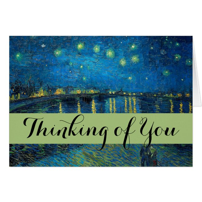 Vincent Van Gogh Sterrennacht over de Rijn (Voorkant Horizontaal)