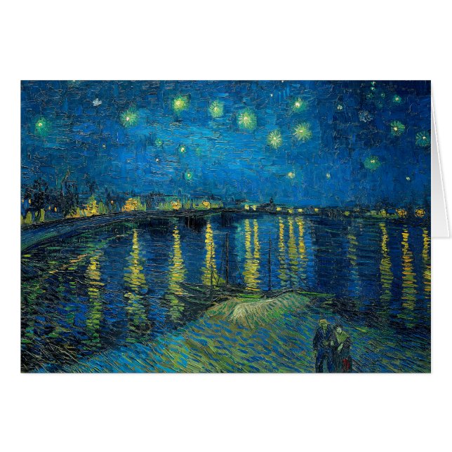 Vincent Van Gogh Sterrennacht over de Rijn (Voorkant Horizontaal)