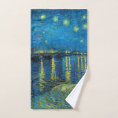 Vincent Van Gogh Sterrennacht over de Rijn Bad Handdoek (Handdoek)