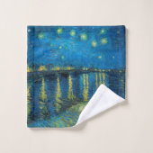 Vincent Van Gogh Sterrennacht over de Rijn Bad Handdoek (Wasdoekje)