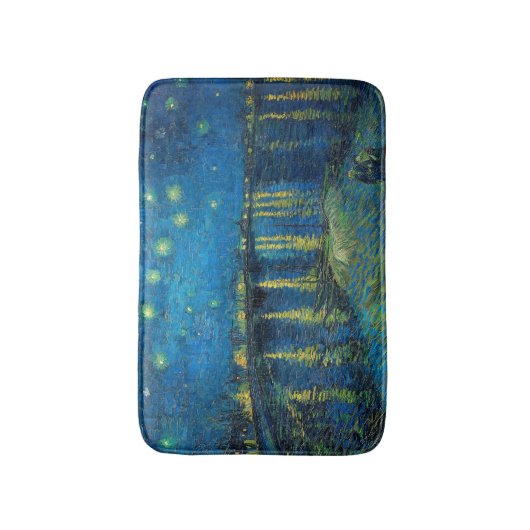 Vincent Van Gogh Sterrennacht over de Rijn Badmat (Voorkant Verticaal)