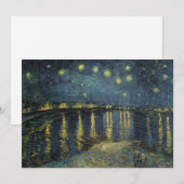 Vincent van Gogh | Sterrennacht over de Rijn Bedankkaart (Voorkant / Achterkant)