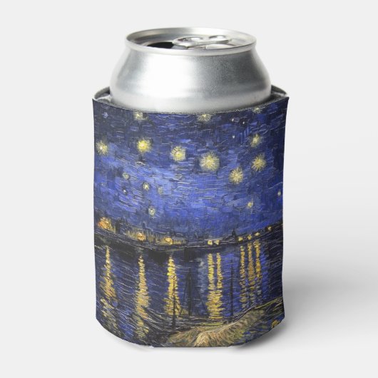 Vincent Van Gogh Sterrennacht over de Rijn Blikjeskoeler (Blikje Voorkant)