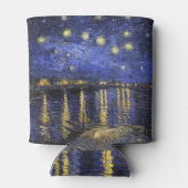 Vincent Van Gogh Sterrennacht over de Rijn Blikjeskoeler (Achterkant)