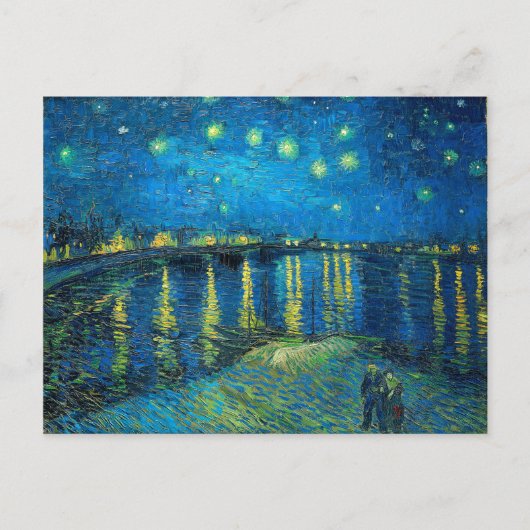 Vincent Van Gogh Sterrennacht over de Rijn Briefkaart (Voorkant)