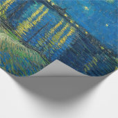 Vincent Van Gogh Sterrennacht over de Rijn Cadeaupapier (Hoek)