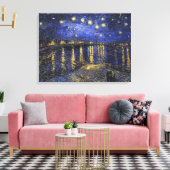 Vincent Van Gogh Sterrennacht over de Rijn Canvas Afdruk (Insitu (Woonkamer))