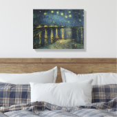 Vincent van Gogh | Sterrennacht over de Rijn Canvas Afdruk (Insitu (Slaapkamer))