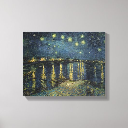 Vincent van Gogh | Sterrennacht over de Rijn Canvas Afdruk (Voorkant)