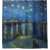 Vincent van Gogh - Sterrennacht over de Rijn Douchegordijn (Voorkant)