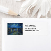 Vincent van Gogh - Sterrennacht over de Rijn Etiket (Insitu)