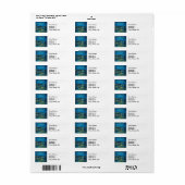 Vincent Van Gogh Sterrennacht over de Rijn Etiket (Full Sheet)