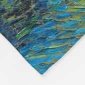 Vincent Van Gogh Sterrennacht over de Rijn Fleece Deken (Hoek)