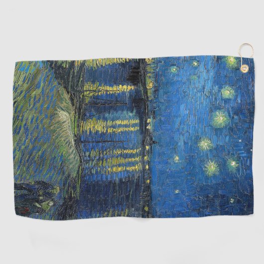 Vincent van Gogh - Sterrennacht over de Rijn Golfhanddoek (Horizontaal)