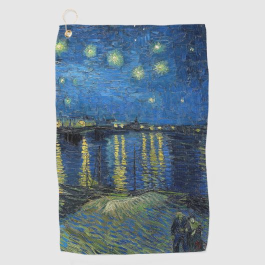 Vincent van Gogh - Sterrennacht over de Rijn Golfhanddoek (Voorkant)