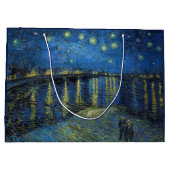 Vincent van Gogh - Sterrennacht over de Rijn Groot Cadeauzakje (Achterkant)