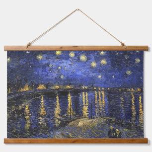 Vincent Van Gogh Sterrennacht over de Rijn Hangend Wandkleed