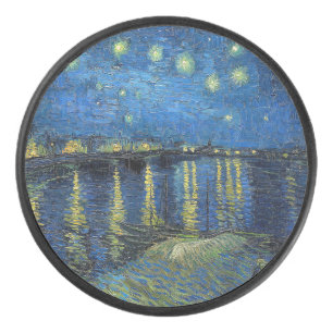 Vincent van Gogh - Sterrennacht over de Rijn Hockey Puck