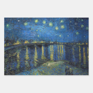 Vincent van Gogh - Sterrennacht over de Rijn Inpakpapier Vel