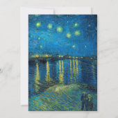 Vincent Van Gogh Sterrennacht over de Rijn Kaart (Achterkant)