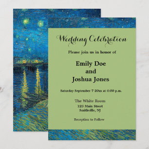 Vincent Van Gogh Sterrennacht over de Rijn Kaart