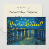 Vincent Van Gogh Sterrennacht over de Rijn Kaart (Voorkant / Achterkant)