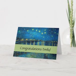Vincent Van Gogh Sterrennacht over de Rijn Kaart