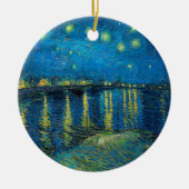 Vincent Van Gogh Sterrennacht over de Rijn Keramisch Ornament (Voorkant)