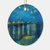 Vincent Van Gogh Sterrennacht over de Rijn Keramisch Ornament (Links)