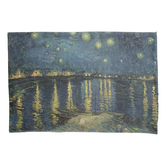 Vincent van Gogh | Sterrennacht over de Rijn Kussensloop (Voorkant)