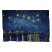 Vincent Van Gogh "Sterrennacht over de Rijn" Kussensloop (Voorkant-Links)