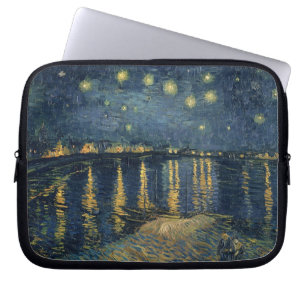 Vincent van Gogh   Sterrennacht over de Rijn Laptop Sleeve