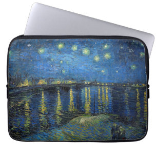 Vincent van Gogh - Sterrennacht over de Rijn Laptop Sleeve