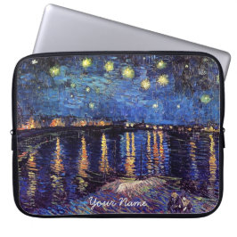 Vincent van Gogh, Sterrennacht over de Rijn Laptop Sleeve